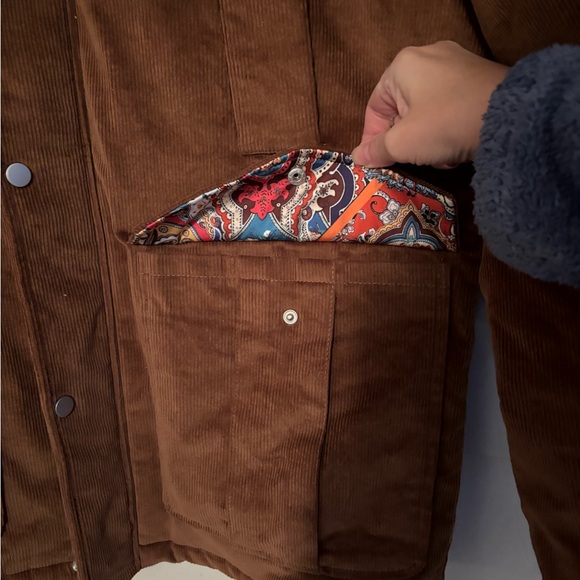 Robert Graham Brown Corduroy Ranch Chore Jacket Men’s Size XL New with Tag - Picture 9 of 16